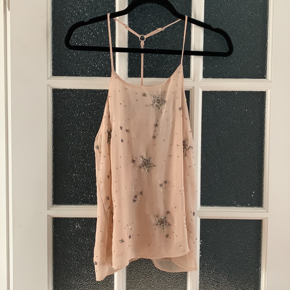 INTIMATELY x FREE PEOPLE Blush Sequins Cami (S)